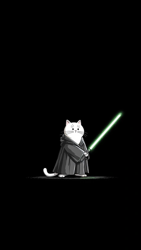 Jedi Cat Wallpaper