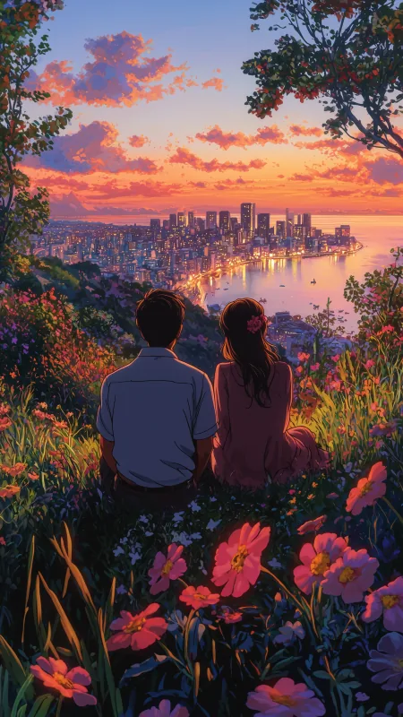 Anime Love Phone Wallpaper