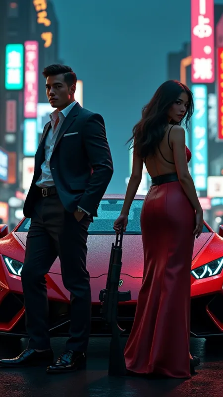 Love Cool Couple Wallpaper