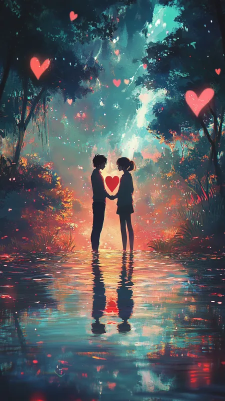 Love Couple Phone Wallpaper