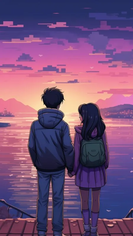 Love Couple Phone Wallpaper