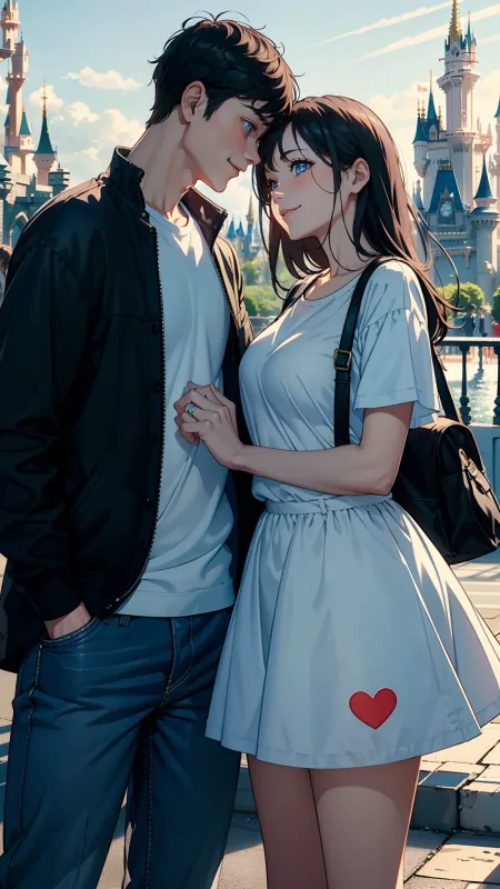 Love Couple Phone Wallpaper