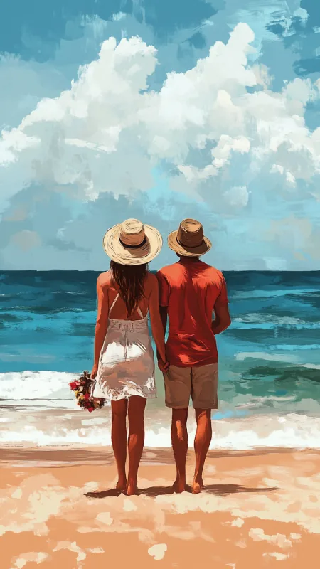 Love Couple Phone Wallpaper