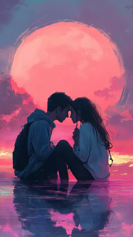Love Couple Phone Wallpaper