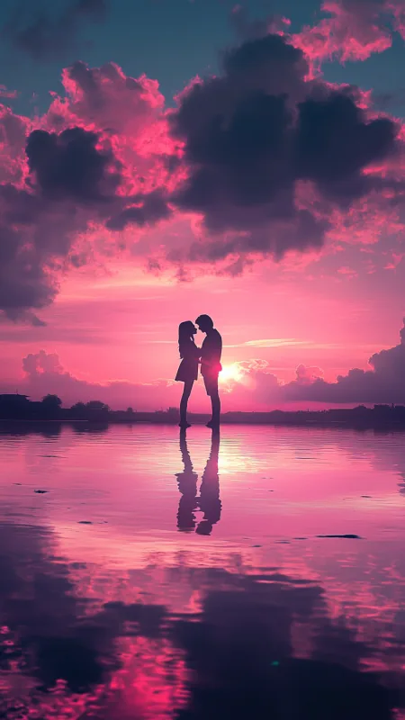 Love Couple Phone Wallpaper