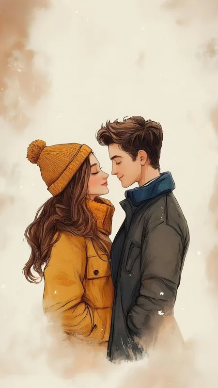 Love Couple Phone Wallpaper