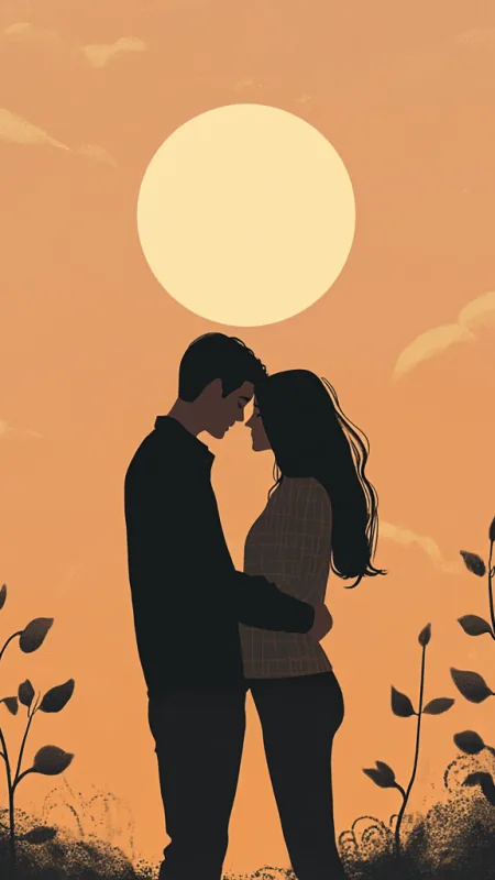 Love Couple Phone Wallpaper