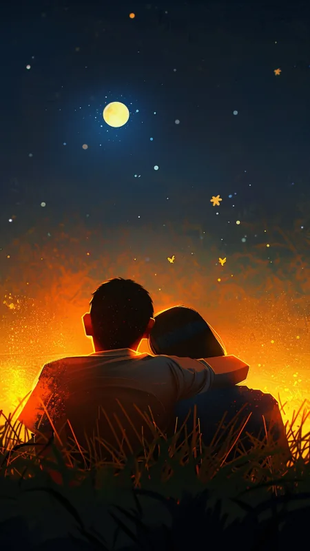Love Couple Phone Wallpaper
