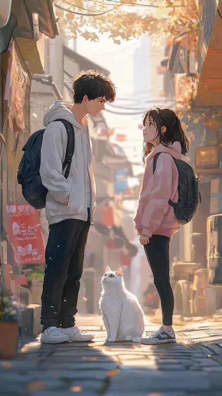 Love Couple Phone Wallpaper