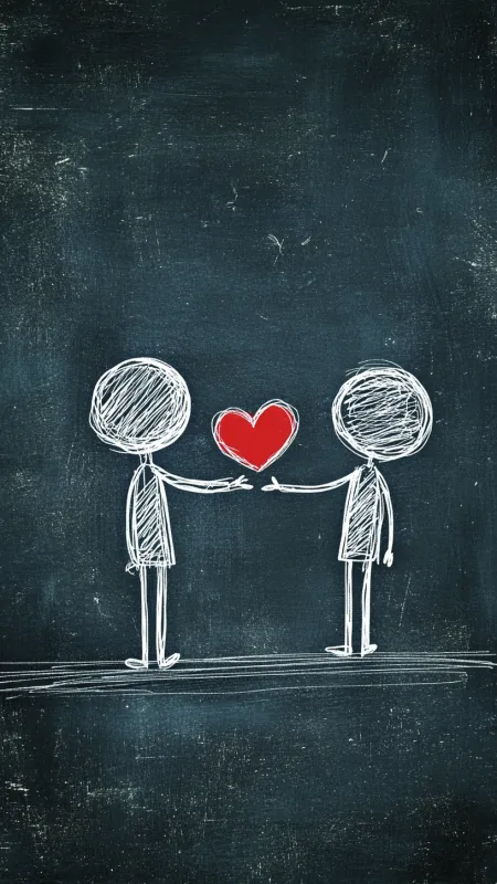 Love Couple Art Wallpaper