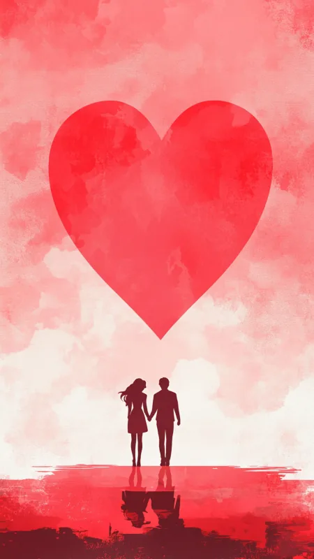 Love Couple Art Wallpaper