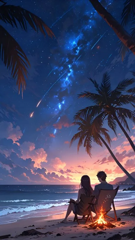 Couple Beach Love Wallpaper