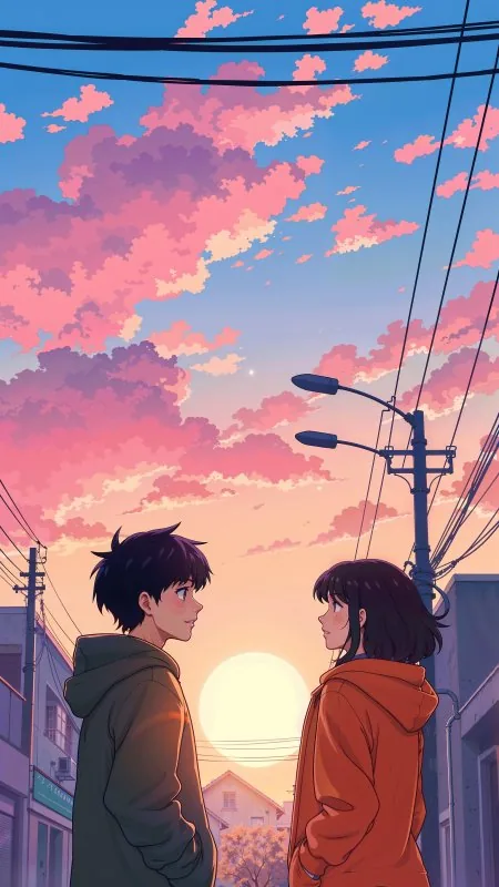 Couple Sunset Love Wallpaper