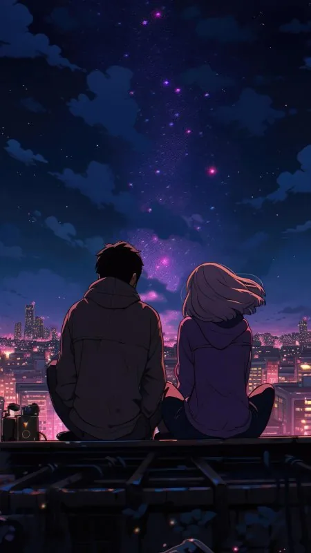 Love Couples Enjoying The View Wallpaper