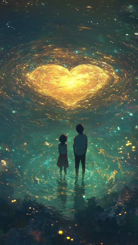 Cute Love Couple Wallpaper