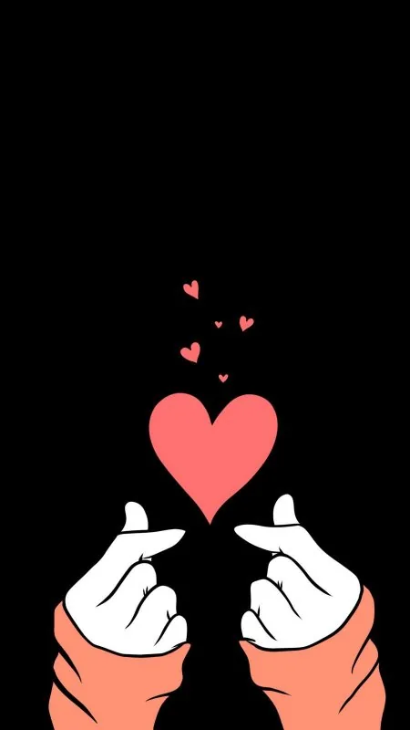 Finger Heart Hand Gesture Love Wallpaper