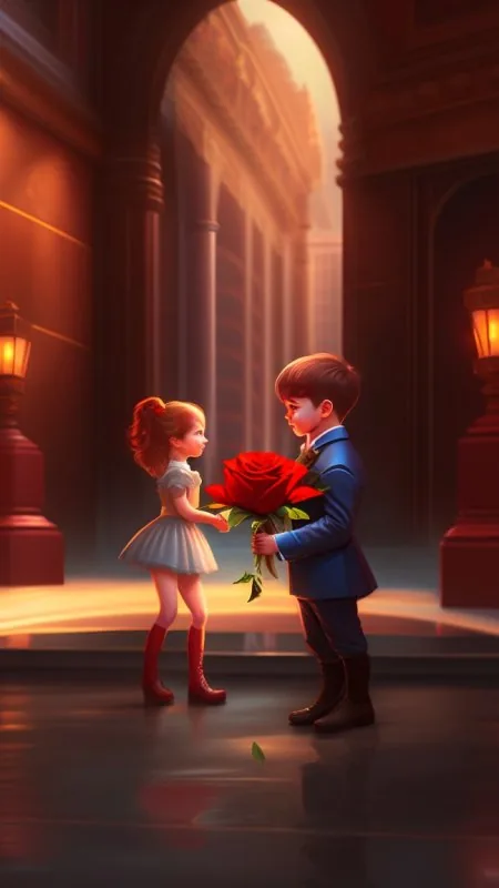 Giant Rose For Her Love Wallpaper