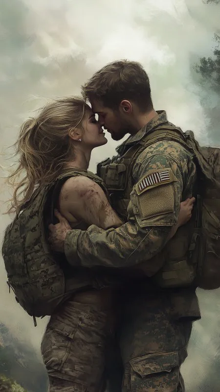 Military Army Soldiers Love Wallpaper