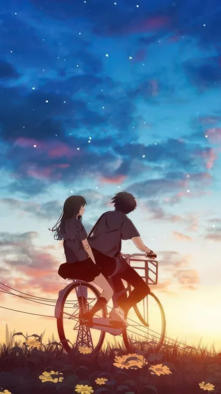 Love On Two Wheels Phone Wallpaper