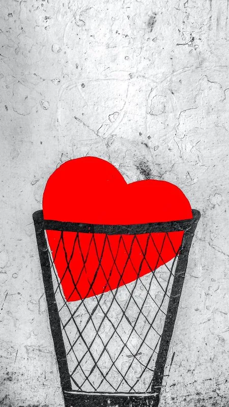 Red Heart Street Art Love Wallpaper
