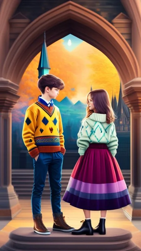 Sweater Pair Castle Archway Love Wallpaper