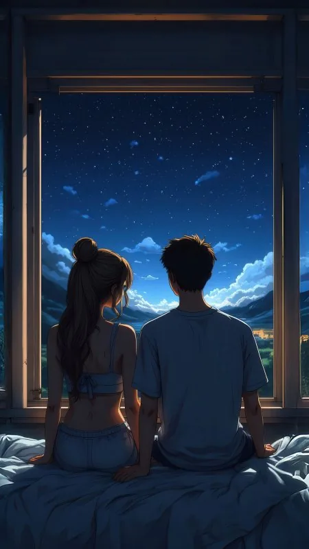 Together In The Quiet Of The Night HD Love Wallpaper