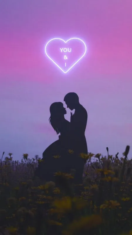 You And I Love Phone Wallpaper