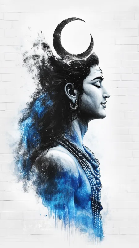 Mahadev Lord Shiva Painting Wallpaper