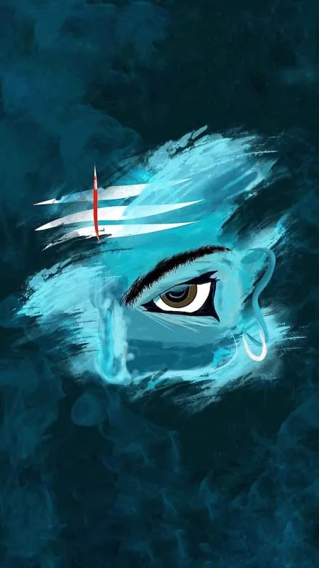 Shiva Third Eye Brushstroke Mahadev Wallpaper