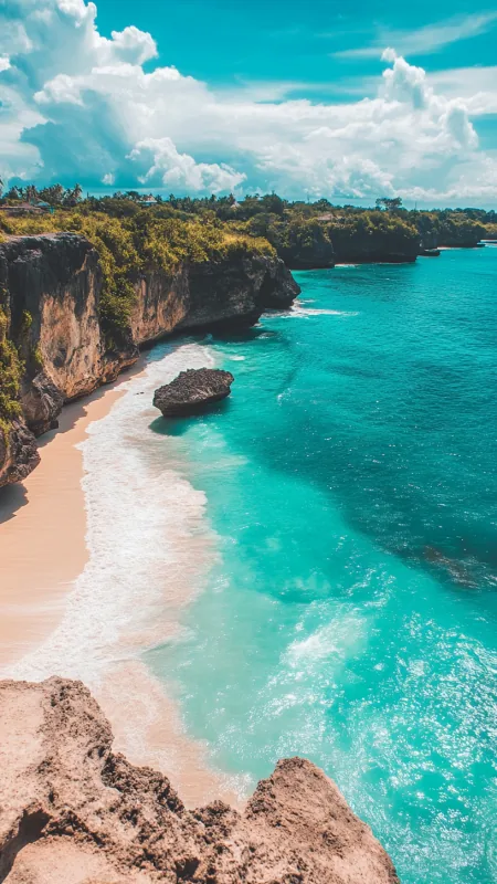 Bali Beach Scenery HD Nature Wallpaper