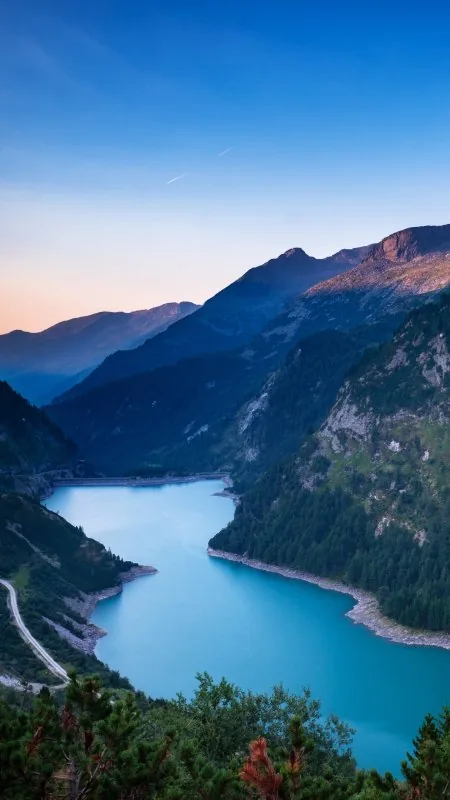 Beautiful Mountain Range And River HD Nature Wallpaper