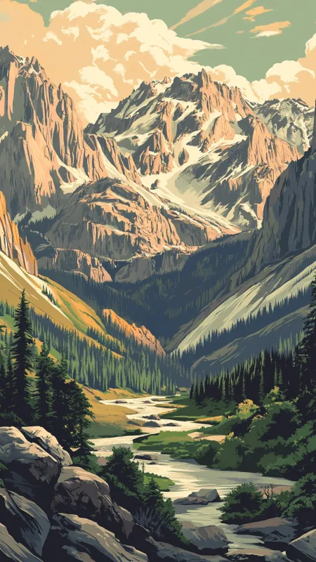 Beautiful Mountains Nature Wallpaper
