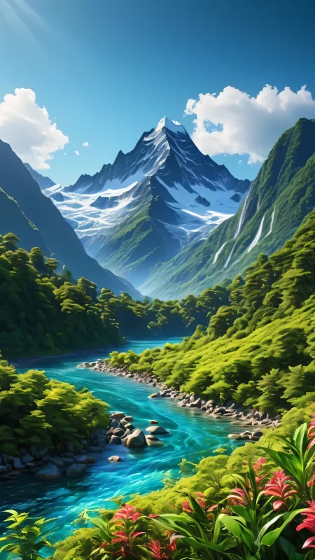 Beautiful Mountains Nature Wallpaper