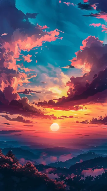 Beautiful Nature Painting Phone Wallpaper