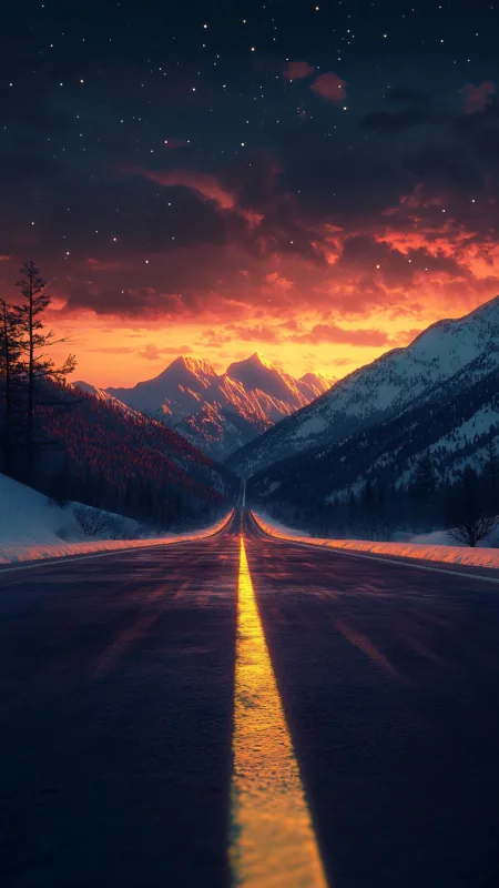 Beautiful Snowcapped Mountain HD Nature Wallpaper