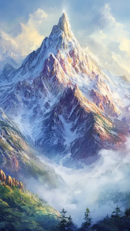 Beautiful Spiritual Mountain HD Nature Wallpaper