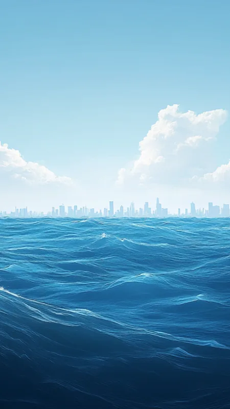 Blue Sea Water HD Nature Wallpaper