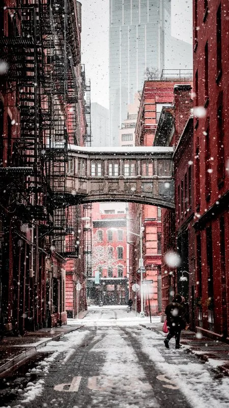 Nature City Winter Wallpaper