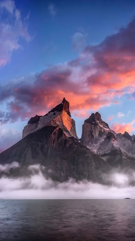 Nature Clouds Rock Mountains Landscape Wallpaper