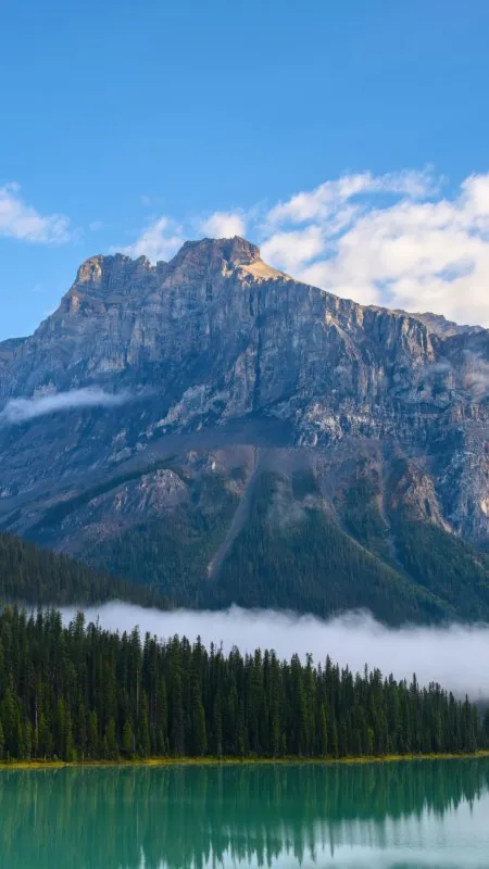 Nature Emerald Lake Landscape Mountains Wallpaper