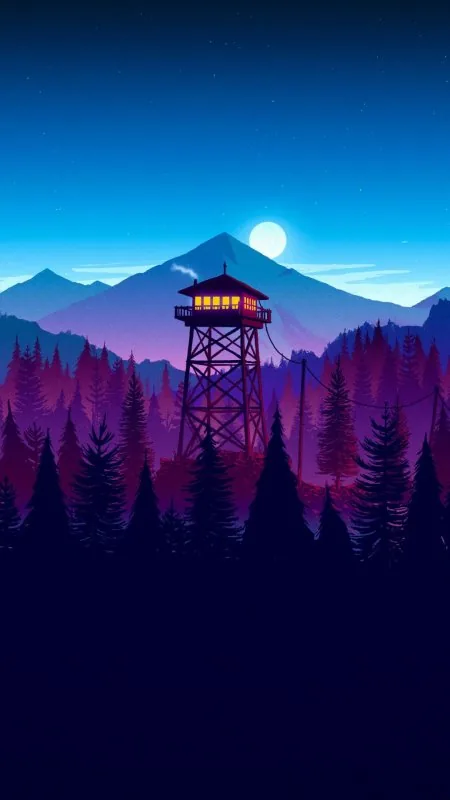 Fire Watch Nature Wallpaper