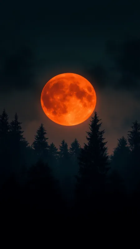 Full Moon Chaos HD Nature Wallpaper