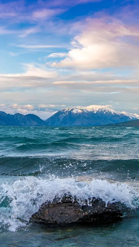 Nature Lake Ohau New Zealand Wide Wallpaper