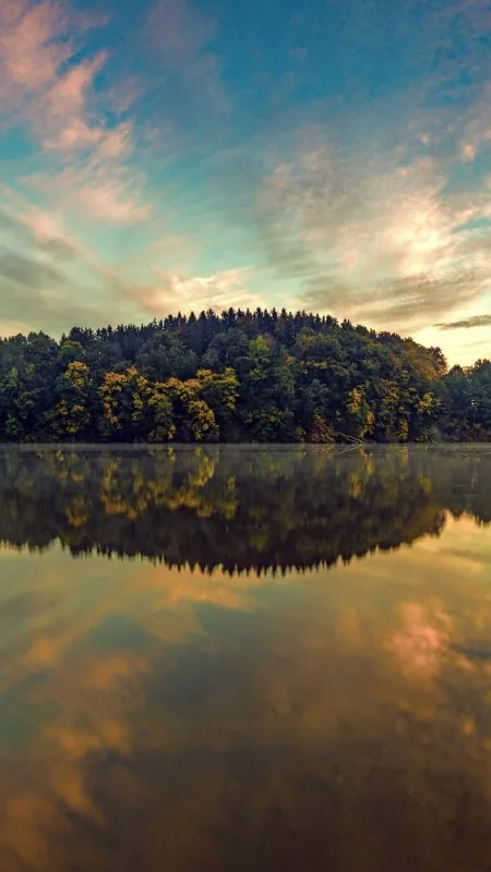 Nature Lake Reflection On River Wallpaper