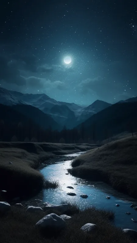 Landscape Of A Mountain Nature Wallpaper
