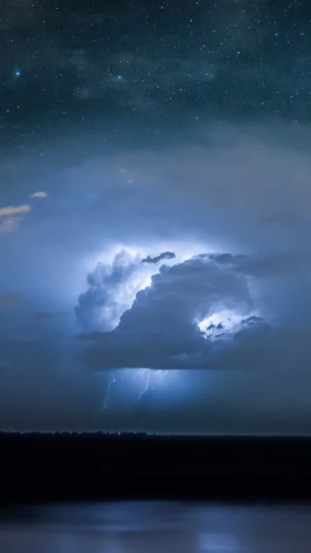 Lightning Thunder Storm Long Exposure HD Nature Wallpaper