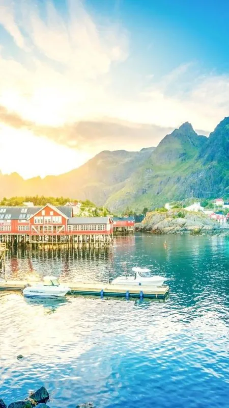 Lofoten Norway Lake HD Nature Wallpaper