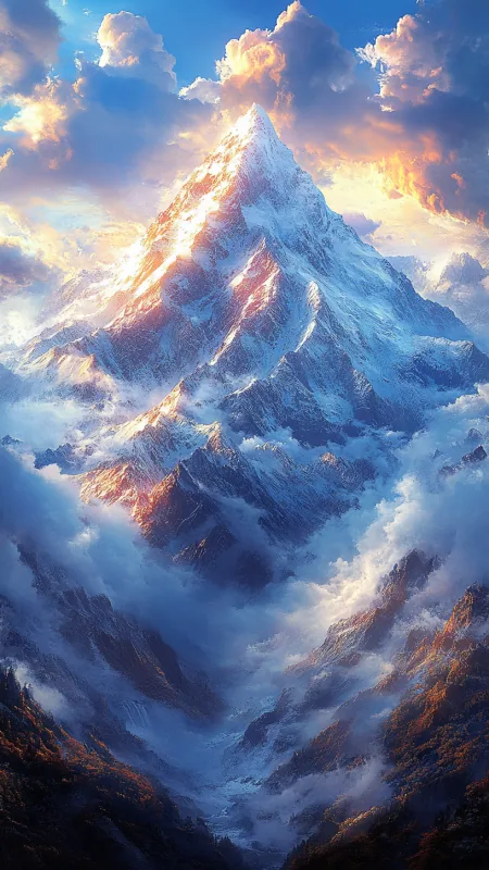 Mountain Art Nature Wallpaper