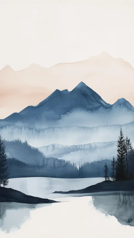 Mountain Art HD Nature Wallpaper