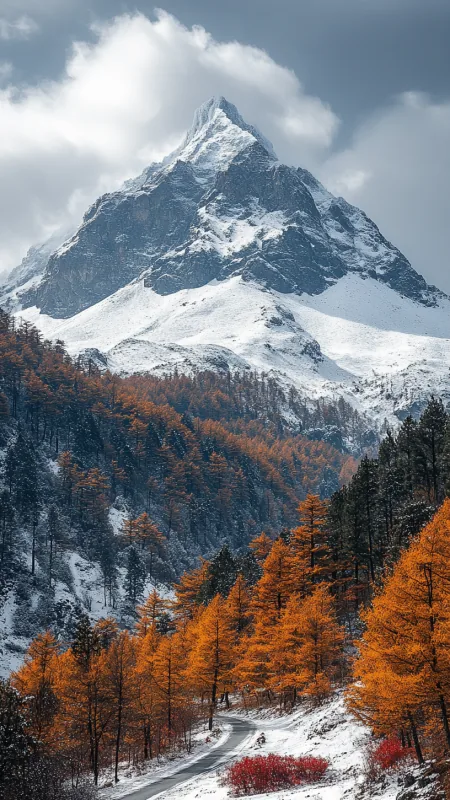 Mountain Himalayas With Snow Nature Wallpaper